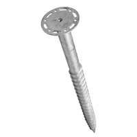  Винтовая опора с фланцем Ø76х2,5мм, 1200мм, горячий цинк